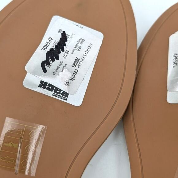 Dolce Vita Aperol Scalloped Slide Sandal Women's Slip-On Ivory Size US10 EU41 - Picture 9 of 12